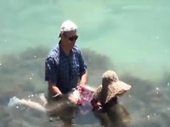 Old Couple Fucking Outside At The Beach