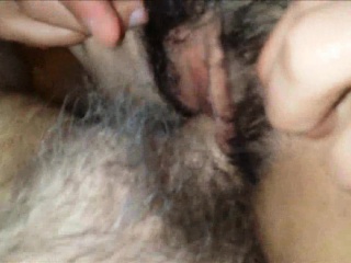 Mature couple closeup pussy fucking