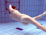 Sexy Libuse underwater in the pool