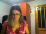 Webcam show with pretty rosebud