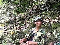 twink-latino-uniform-military-outdoor-oral-sucking