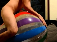 Big inflatable ball humping