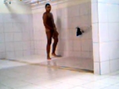 caught a guy turned on in gym shower