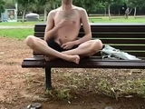 Public wank fun