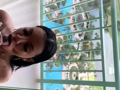 Ashley Amor Pov Hotel Balcony Sextape Onlyfans Leaked Video