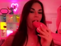 Lauren Alexis - Pink Dildo Blowjob