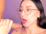 Nerdy Teen Gets Her Mouth Stuffed with Hard Dick