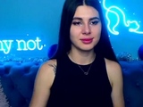 Cute curly brunette solo webcam masturbation