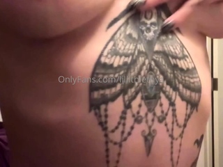 Amateur striptease and Solo masturbation