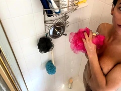 Amateur young teen solo masturbation on her livingroom
