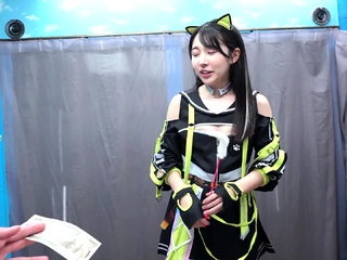 Lovely Japanese teen lesbians in pussy licking action