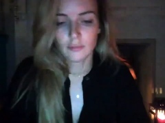 Curly Blonde Teen Records Solo Dildo Masturbation More at
