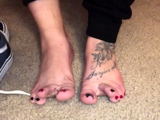 Amateur blondie solo anal masturbation