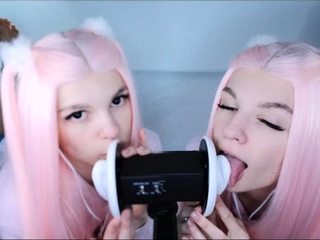 Soly ASMR XXX - Double Wet Licking