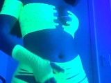 Amateur striptease and Solo masturbation