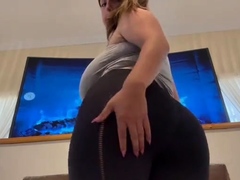 Cute curly brunette solo webcam masturbation