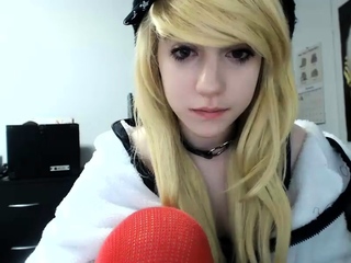 Curly Blonde Teen Records Solo Dildo Masturbation More at