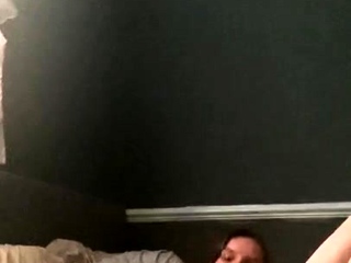 Cute curly brunette solo webcam masturbation