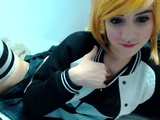 Curly Blonde Teen Records Solo Dildo Masturbation More at