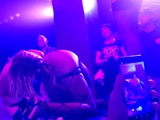 Hot horny group sex with brunette babe