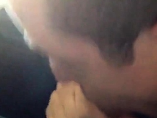 Dirty Car Blowjob Outdoor Amateur Fun with CIM Swallow