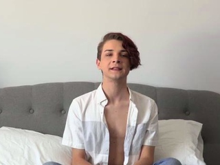 Naughty Gay Drains His Cock Juices