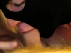 Big-Cock Daddy Gets a Twink Blowjob