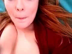 Great Big Boobs On Masturbating Redhead