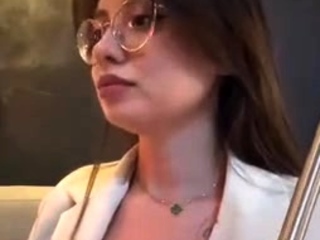 Close up teen foot worship