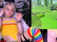 Hot amateur webcam girl teasing in sexy lingerie